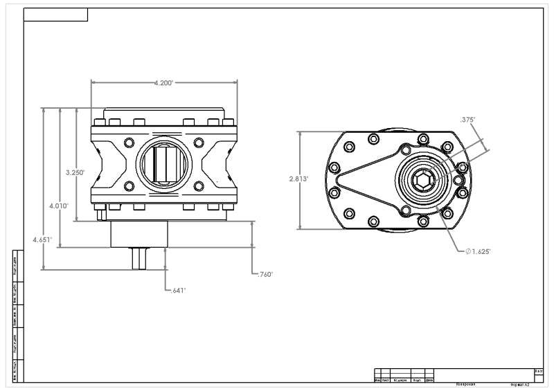 Aeromotive Spur Gear Fuel Pump - 3/8in Hex - .900 Gear - 19.5gpm