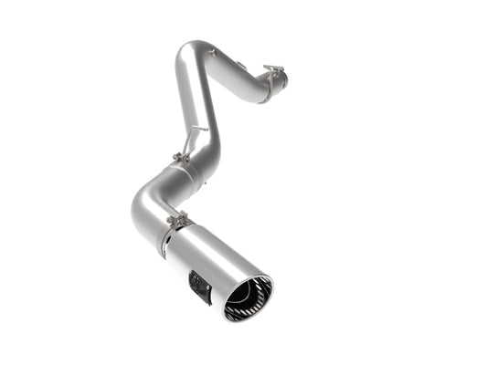 aFe Large Bore-HD 5 IN 409 SS DPF-Back Exhaust System w/Polished Tip 20-21 GM Truck V8-6.6L