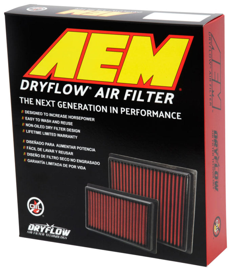 AEM Nissan 11.438in O/S L x 9.75in O/S W x 1.438in H DryFlow Air Filter